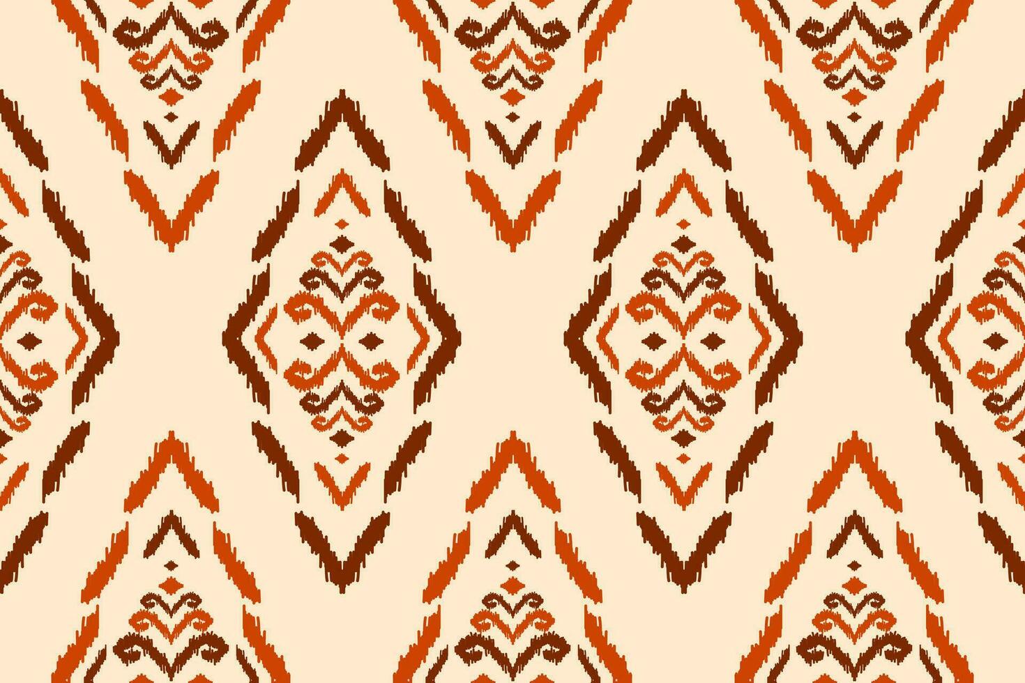Fabric ikat pattern art. Ethnic seamless pattern traditional. American, Mexican style. vector