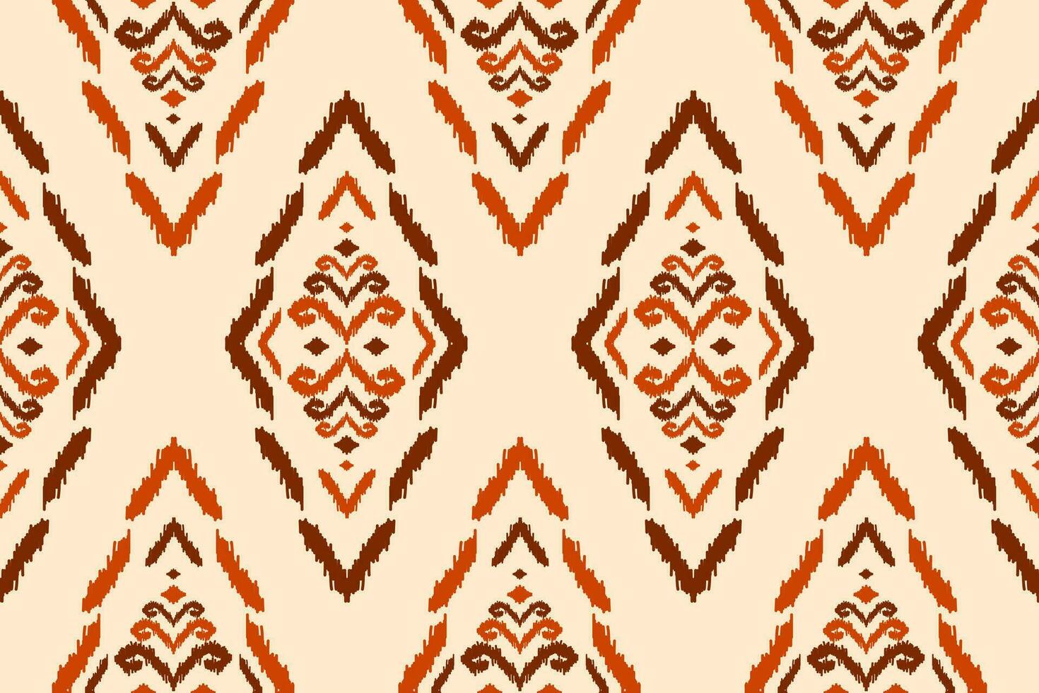 Fabric ikat pattern art. Ethnic seamless pattern traditional. American, Mexican style. vector