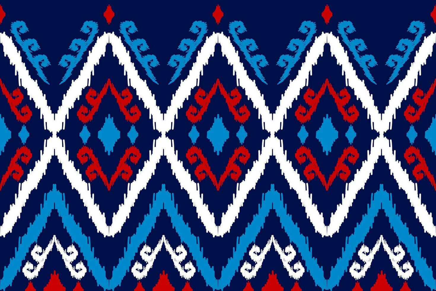 Abstract ethnic pattern art. Ikat seamless pattern traditional. American, Mexican style. vector