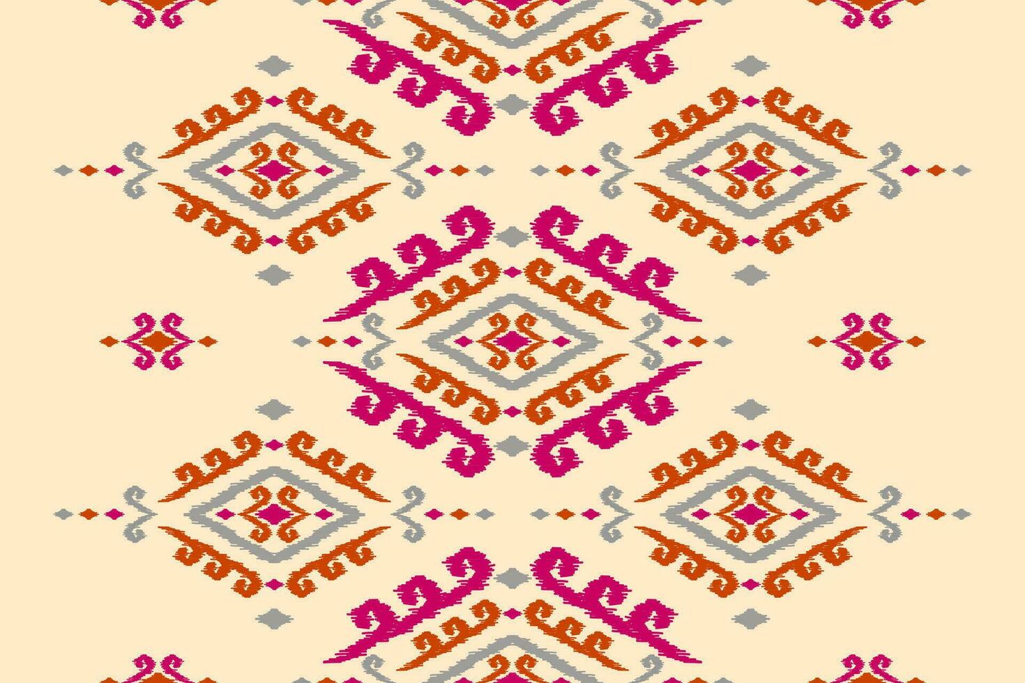 Carpet ethnic ikat pattern art. Aztec ethnic seamless pattern in tribal. Mexican style. vector