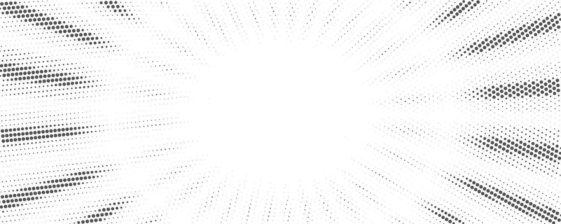 Sun rays halftone background. White and grey radial abstract comic pattern. Vector explosion abstract lines backdrop