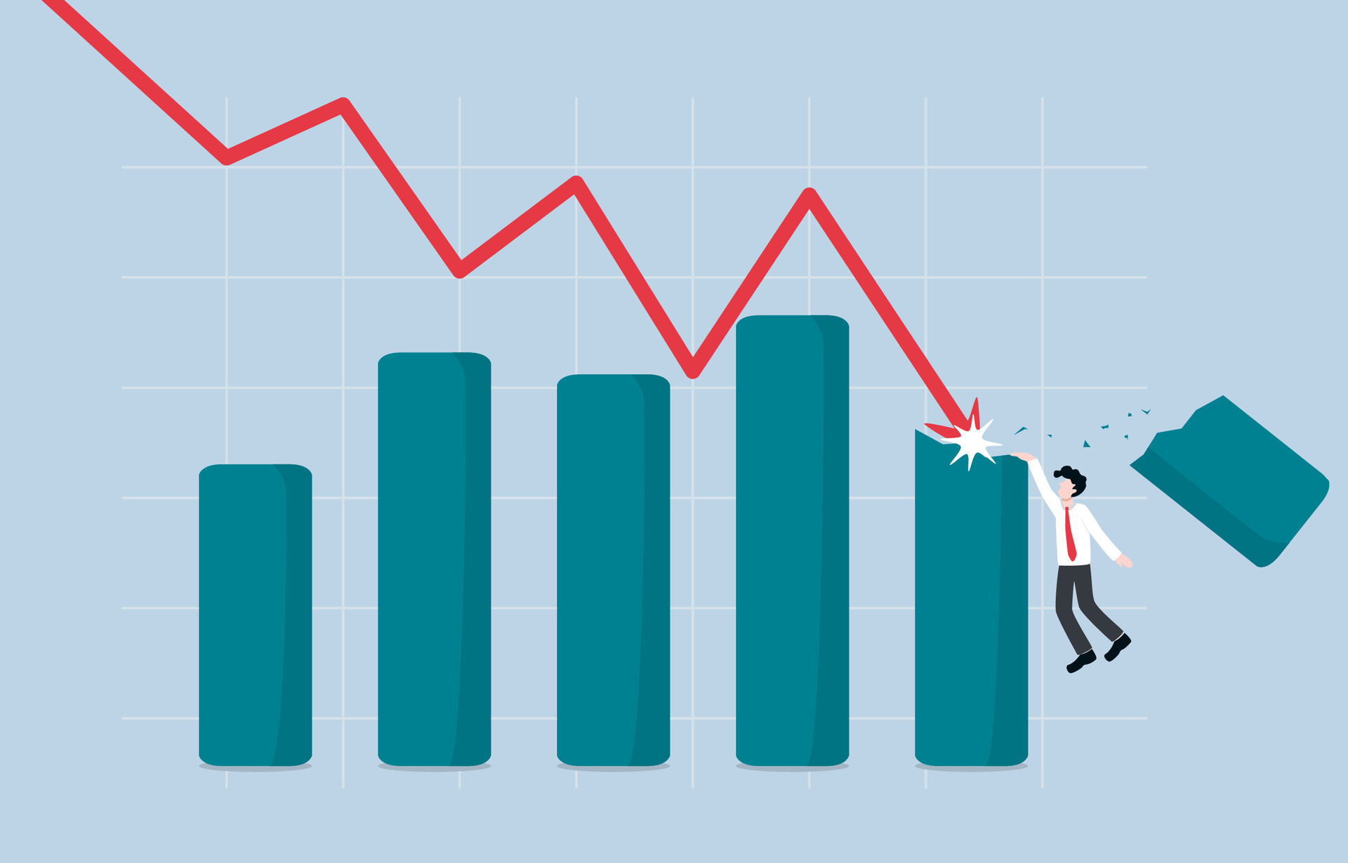 Economic recession affect earning of company, financial crisis and