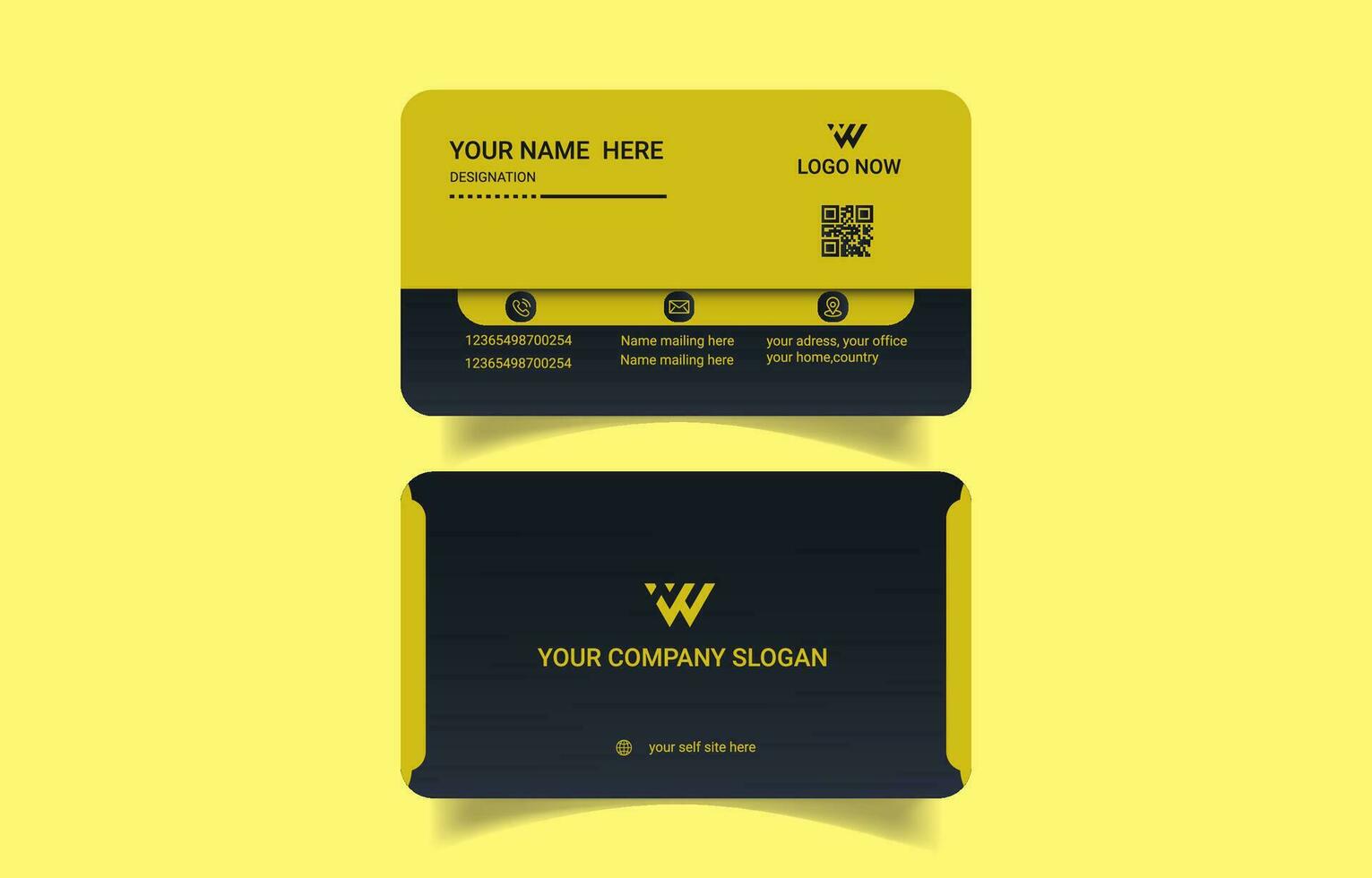 Elegant creative business card templates vector
