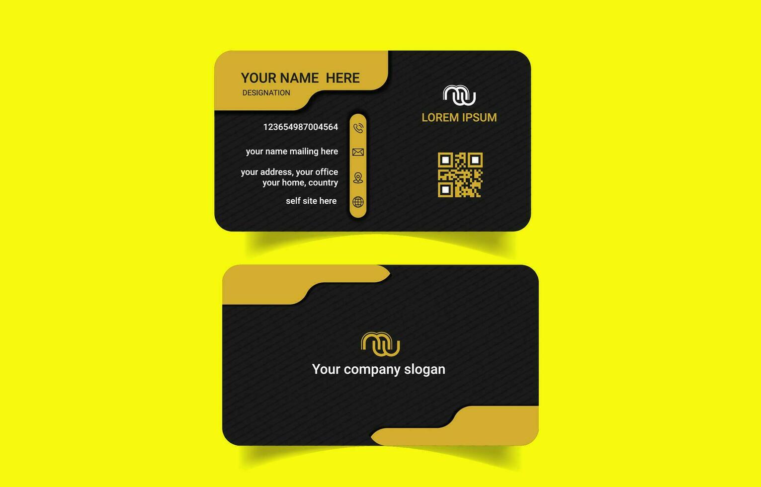 Elegant creative business card templates vector