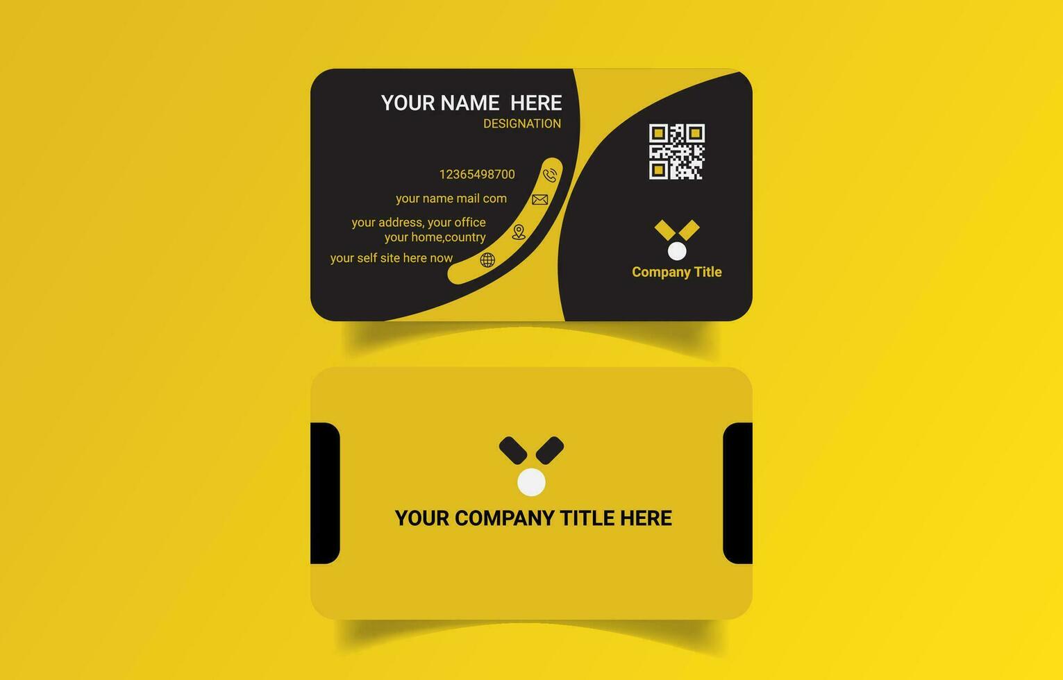 Creative corporate business card design vector