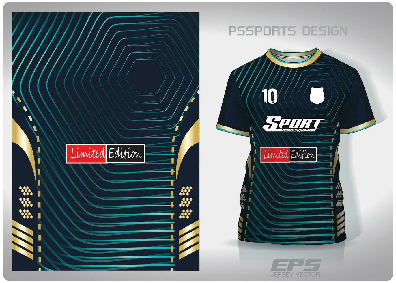 Pattern design, illustration, textile background for sports t-shirt, football jersey shirt mockup for football club. consistent front view vector