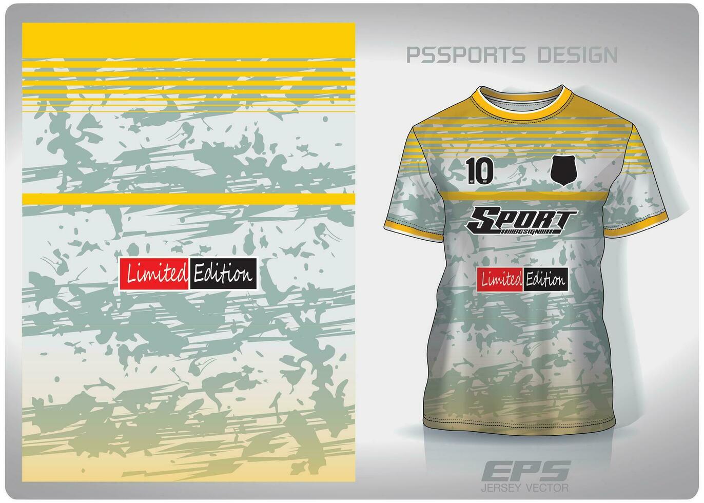 Pattern design, illustration, textile background for sports t-shirt, football jersey shirt mockup for football club. consistent front view vector