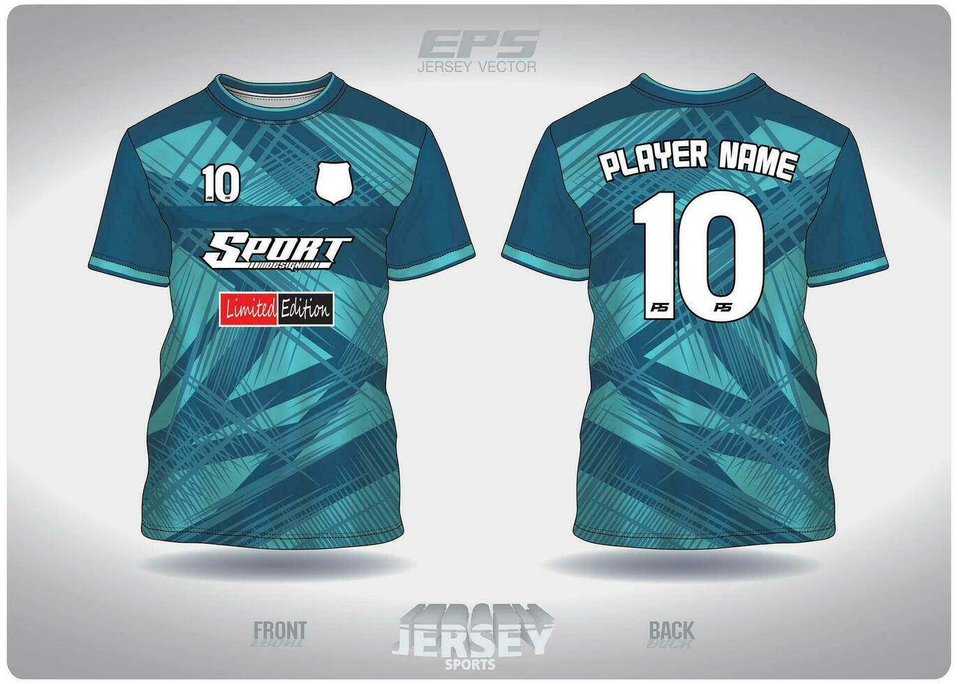 Pattern design, illustration, textile background for sports t-shirt, football jersey shirt mockup for football club. consistent front view vector
