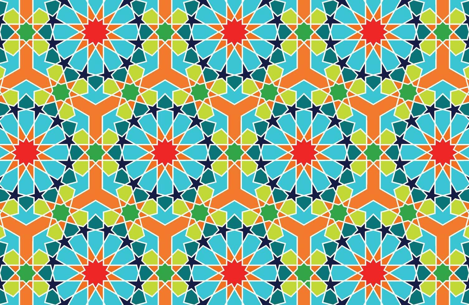 Bright Morocco Seamless Pattern vector