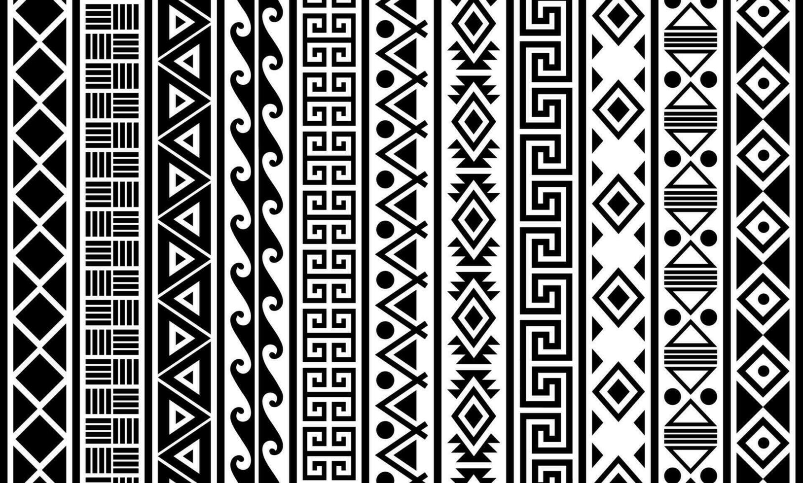 Traditional Tribal Seamless Ethnic Pattern vector