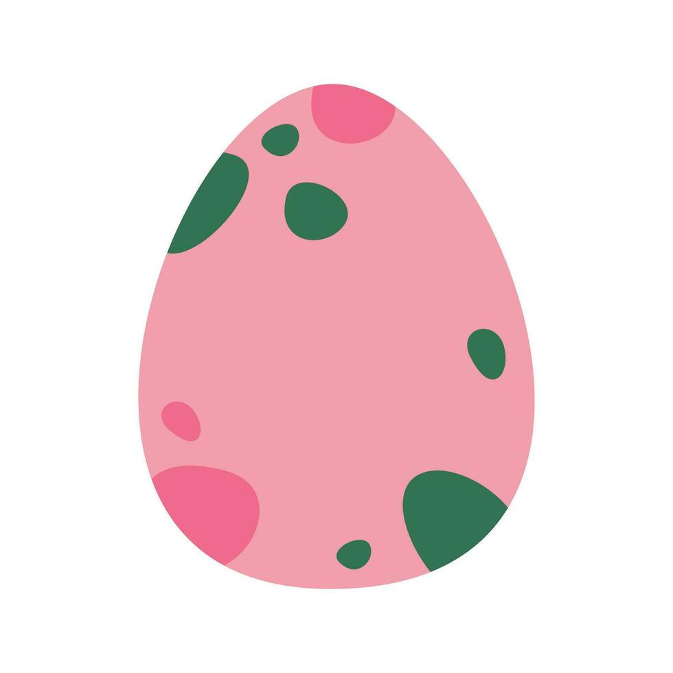 Flat hand drawn vector illustration of egg