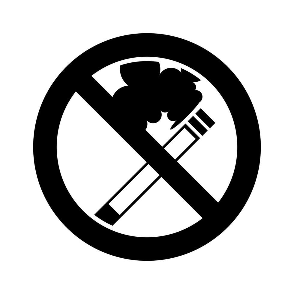 no smoking icon logo design template vector