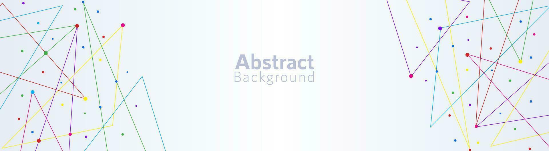 Abstract background with connecting the dots and lines for banner design or header vector