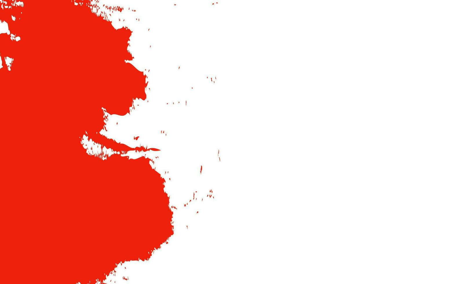 Red grunge brush stroke isolated on white background vector