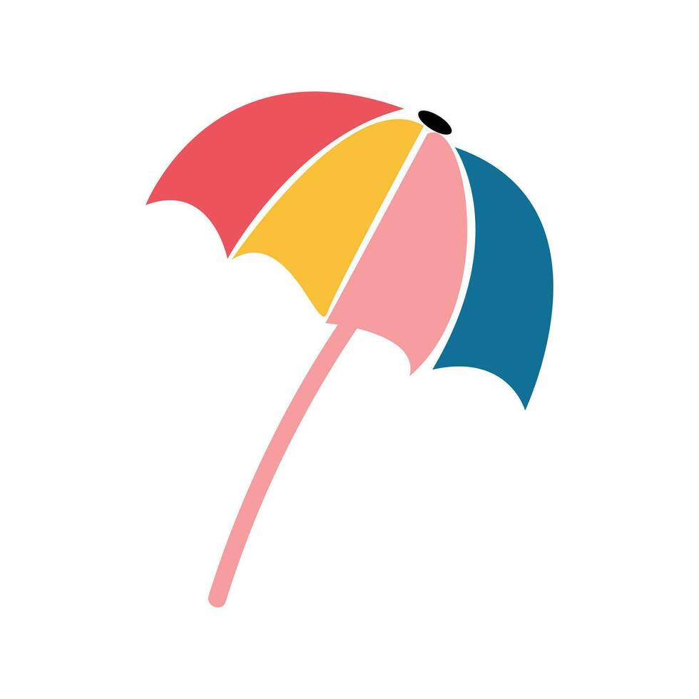 Umbrella flat icon isolated on white background for your web and mobile app design vector