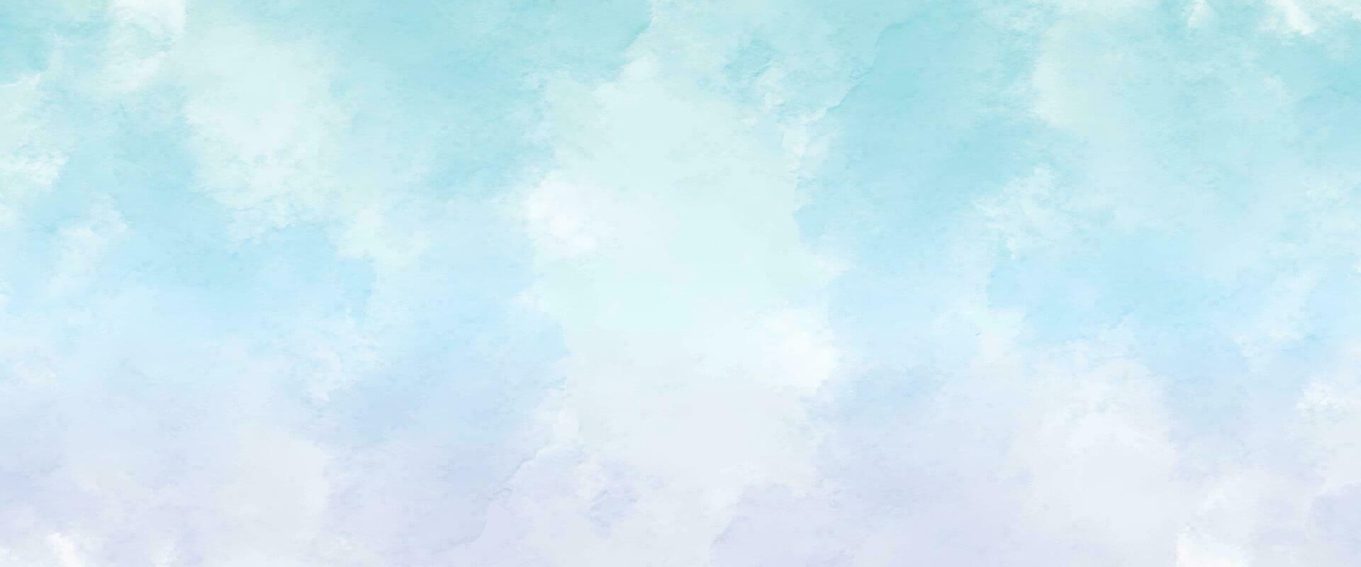 Abstract background with a colorful watercolor splatter design of blue. Blue sky and clouds. Blue watercolor stain background. vector