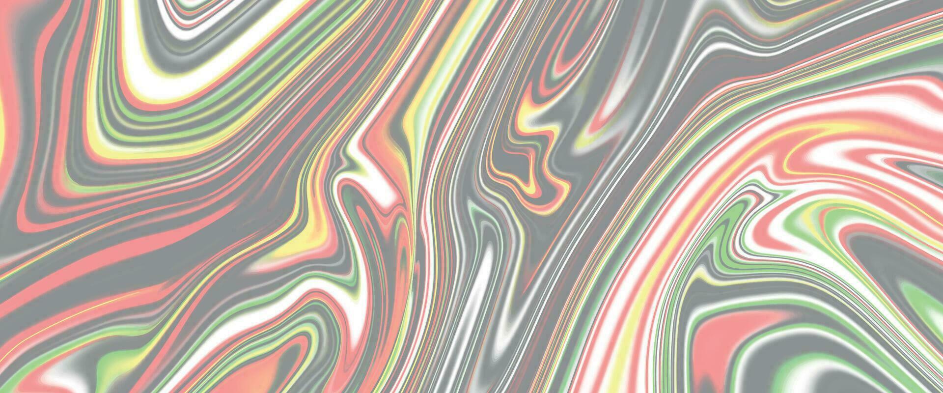 Beautiful drawing with the divorces and wavy lines. Colorful liquid texture. Silver metallic style surface. Abstract marble texture background. Fancy liquify vector
