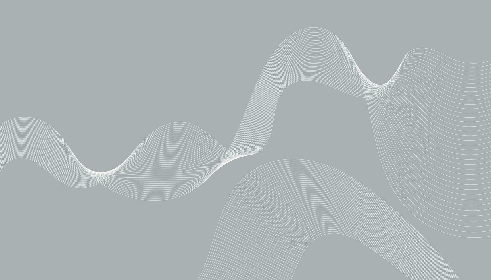 Abstract bright wave isolated on white background. Background design with diagonal line pattern in grey color. Gray and white abstract background with flowing waves. vector