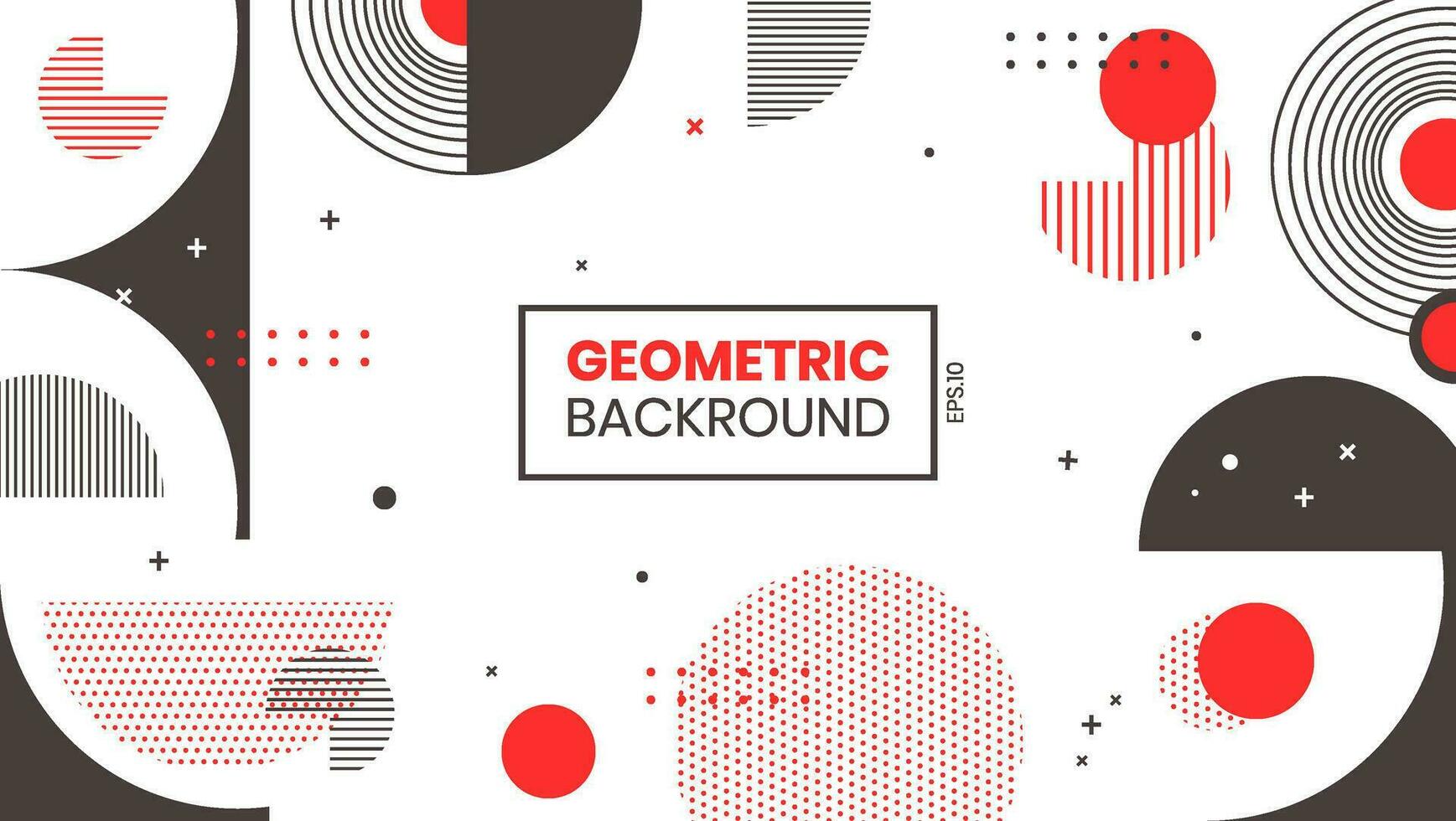 Geometric circle Background vector
