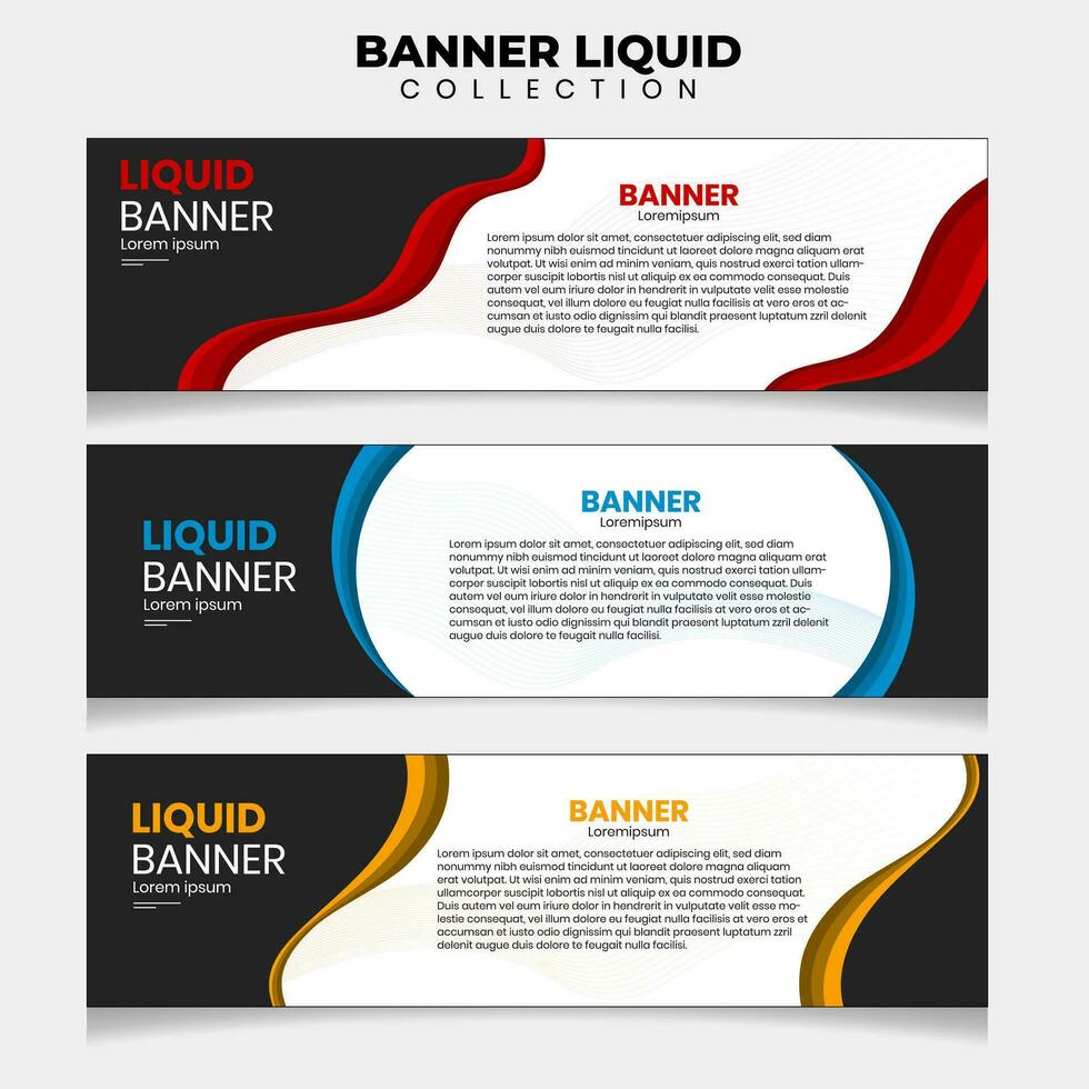 Banner Liquid Vector Illustration . suitable for your ads