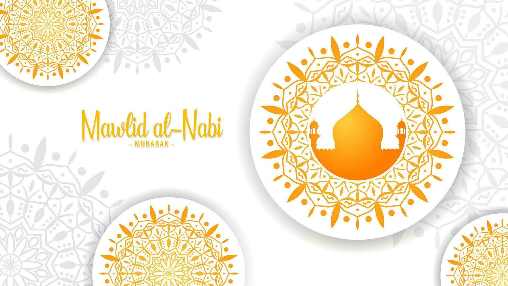 Eid mubarok islamic background template vector