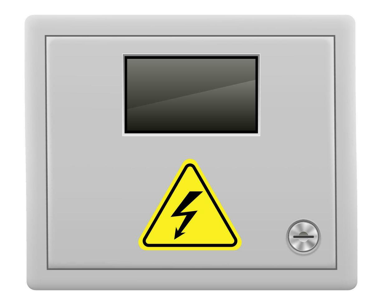 caja para automático eléctrico interruptores valores vector ilustración aislado en blanco antecedentes