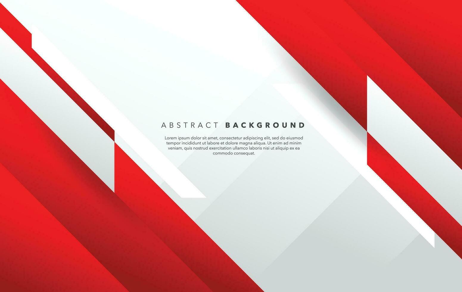 red white modern abstract background design vector