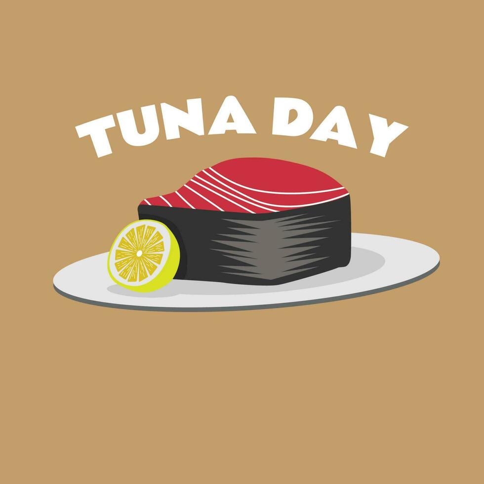 raw meat you can use it for world tuna day template vector