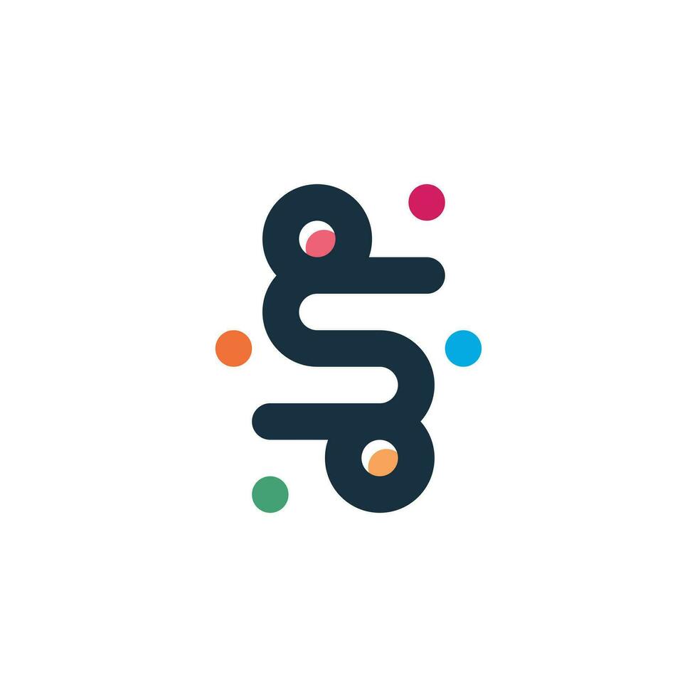 Letter S logo vector with creative modern concept design