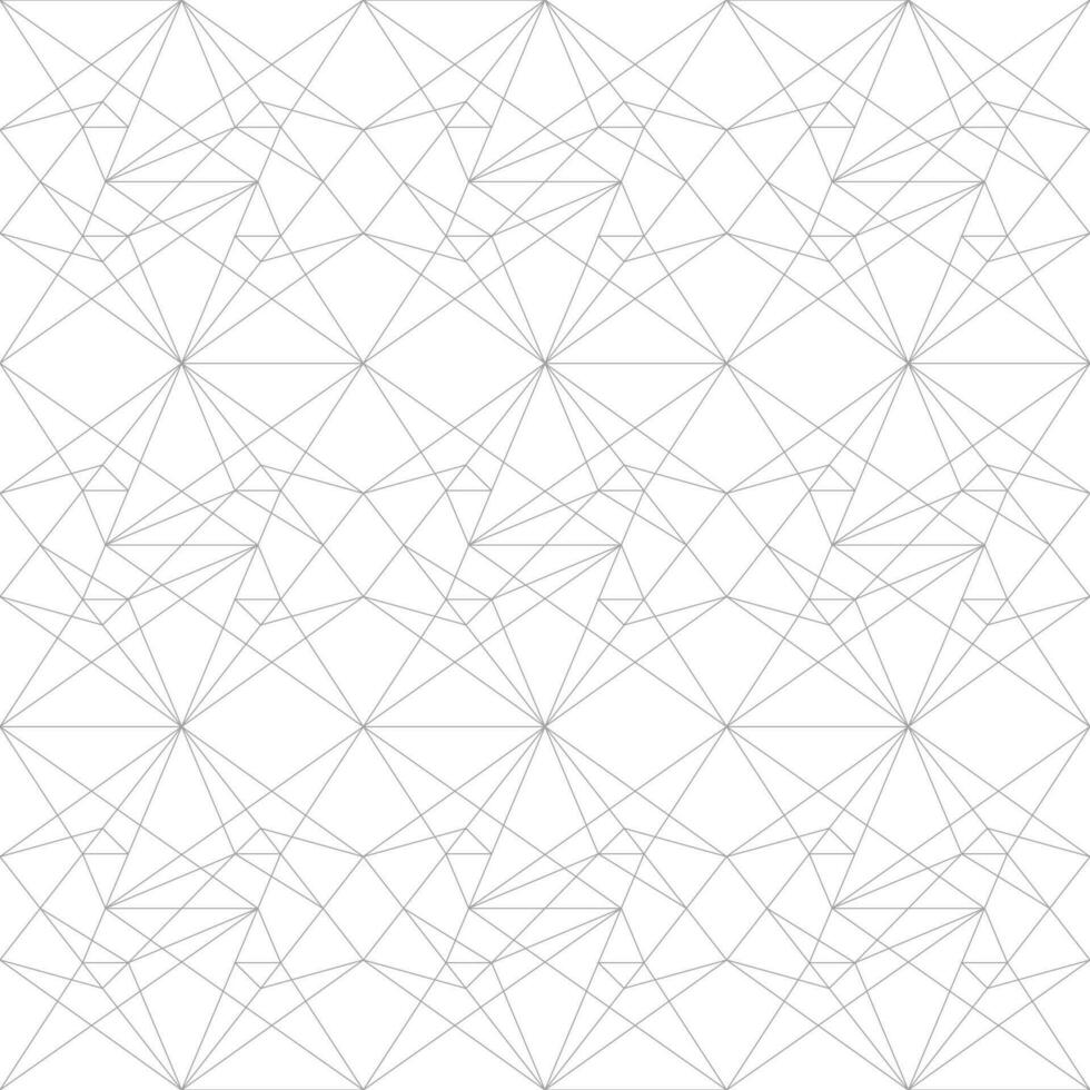Abstract geometric pattern with crossing thin straight lines. Stylish texture in gray color. Seamless linear pattern. vector