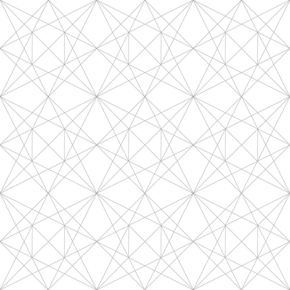 Abstract geometric pattern with crossing thin straight lines. Stylish texture in gray color. Seamless linear pattern. vector