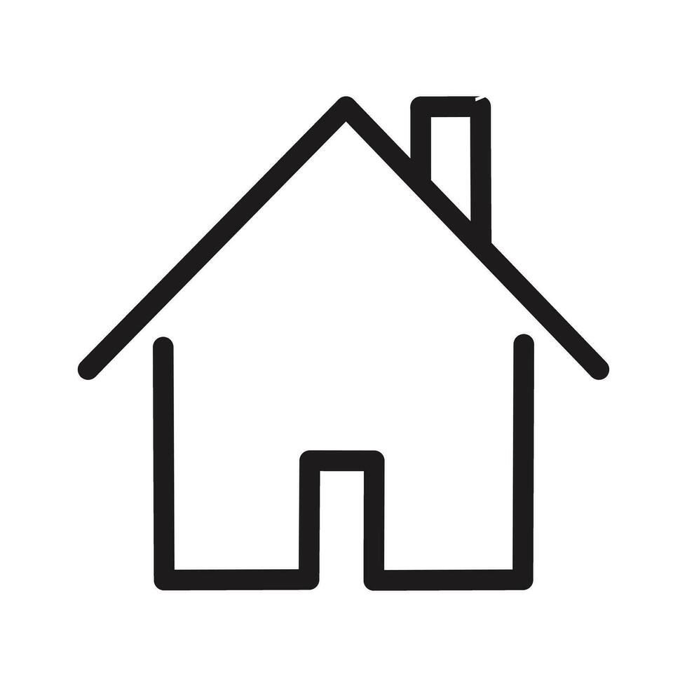 Home icon vector flat design.