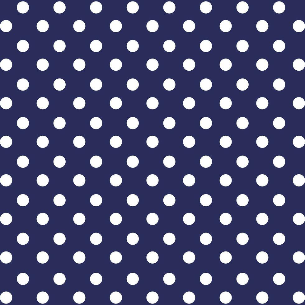 azul antecedentes con blanco polca puntos para web, imprimir, textil, fondo de pantalla, regalo envase papel y otro. vector