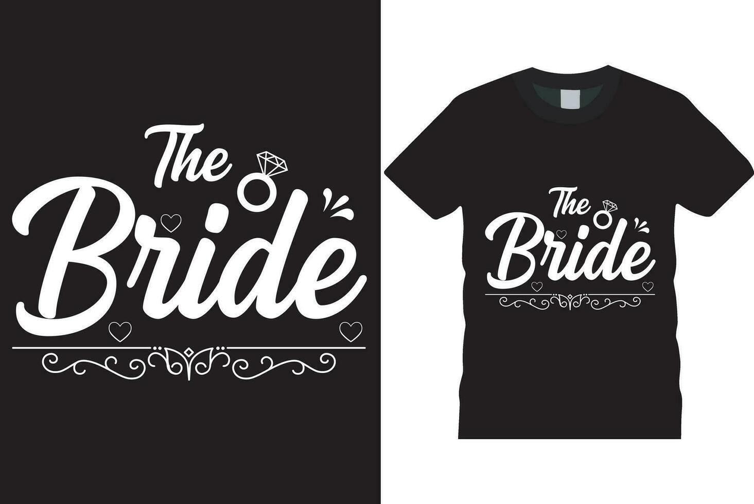 the bride to be t-shirt vector