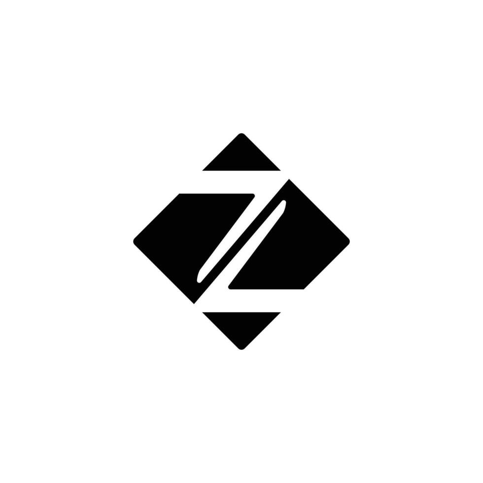 abstract letter z logo initial z with creative vector