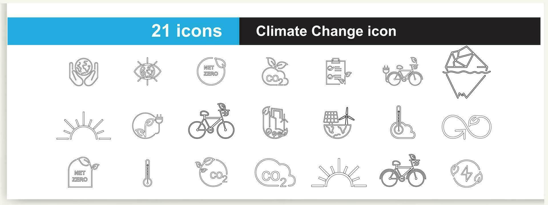 Ecology line icon set. Included icons as eco product, clean energy, renewable power, recycle vector