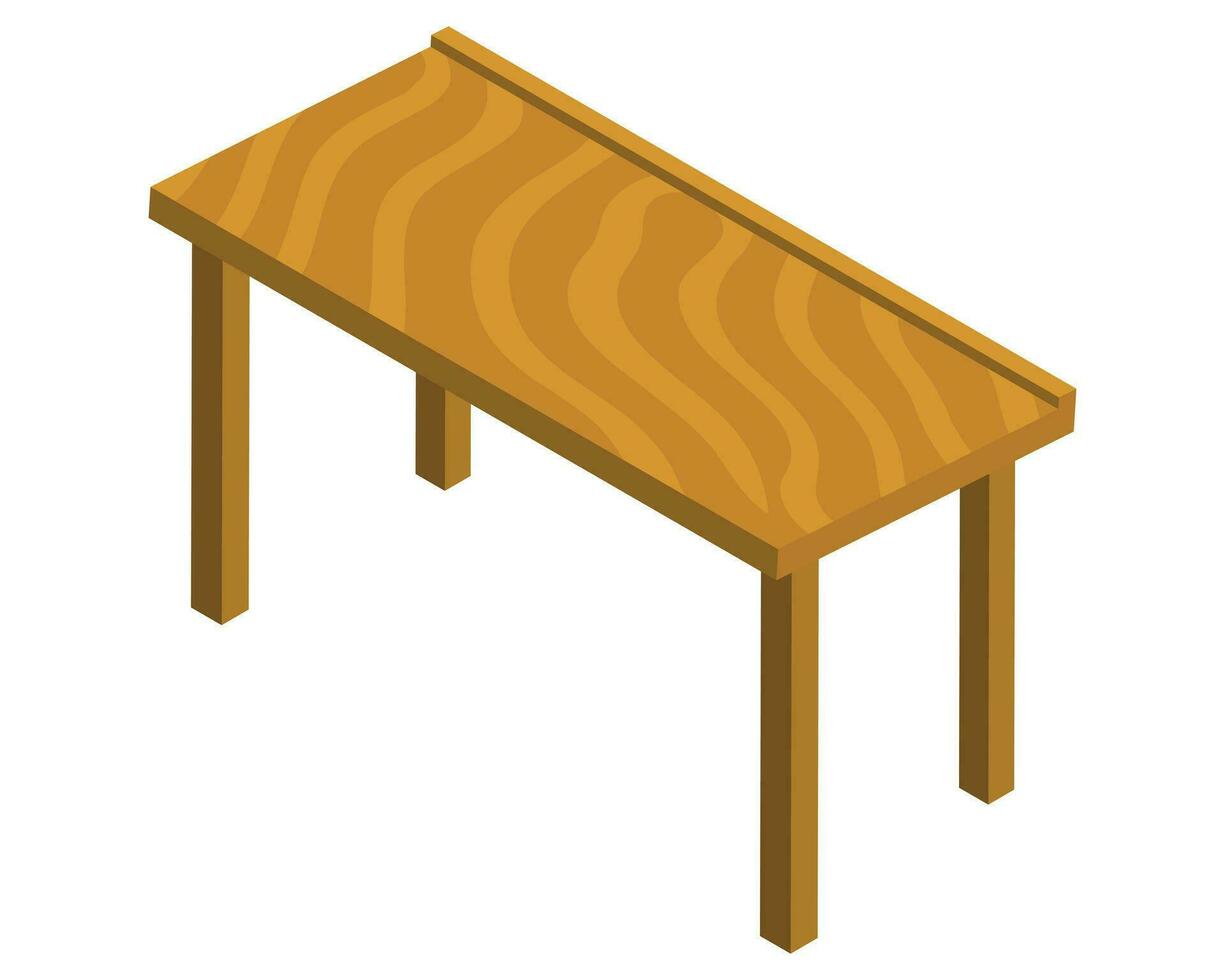 Isometric Classroom Desk vector