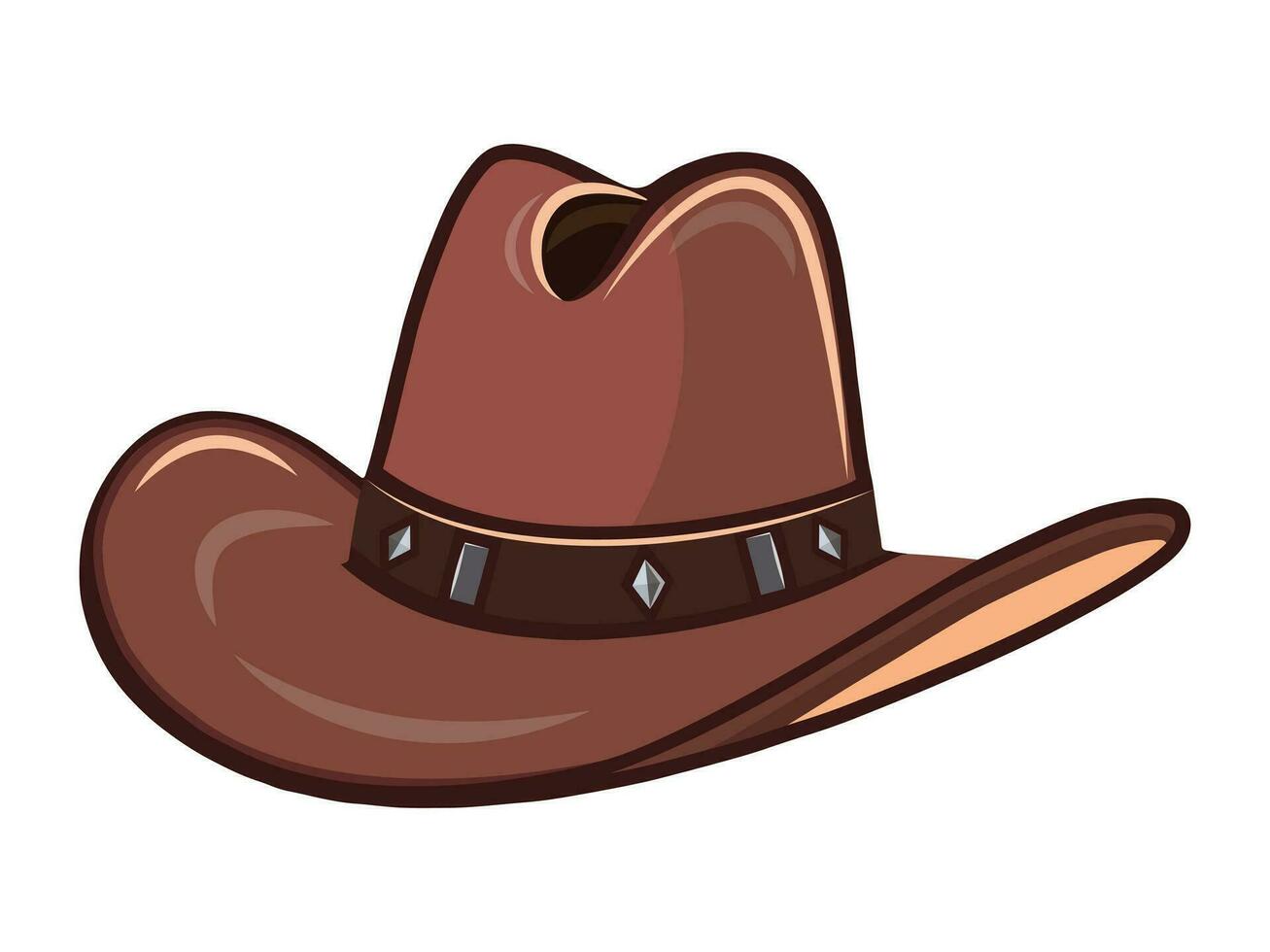 vaqueros sombrero vector