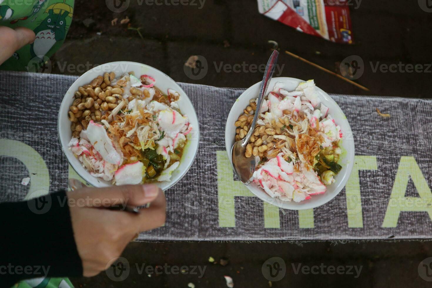 Chicken Porridge, Indonesian traditional food photo