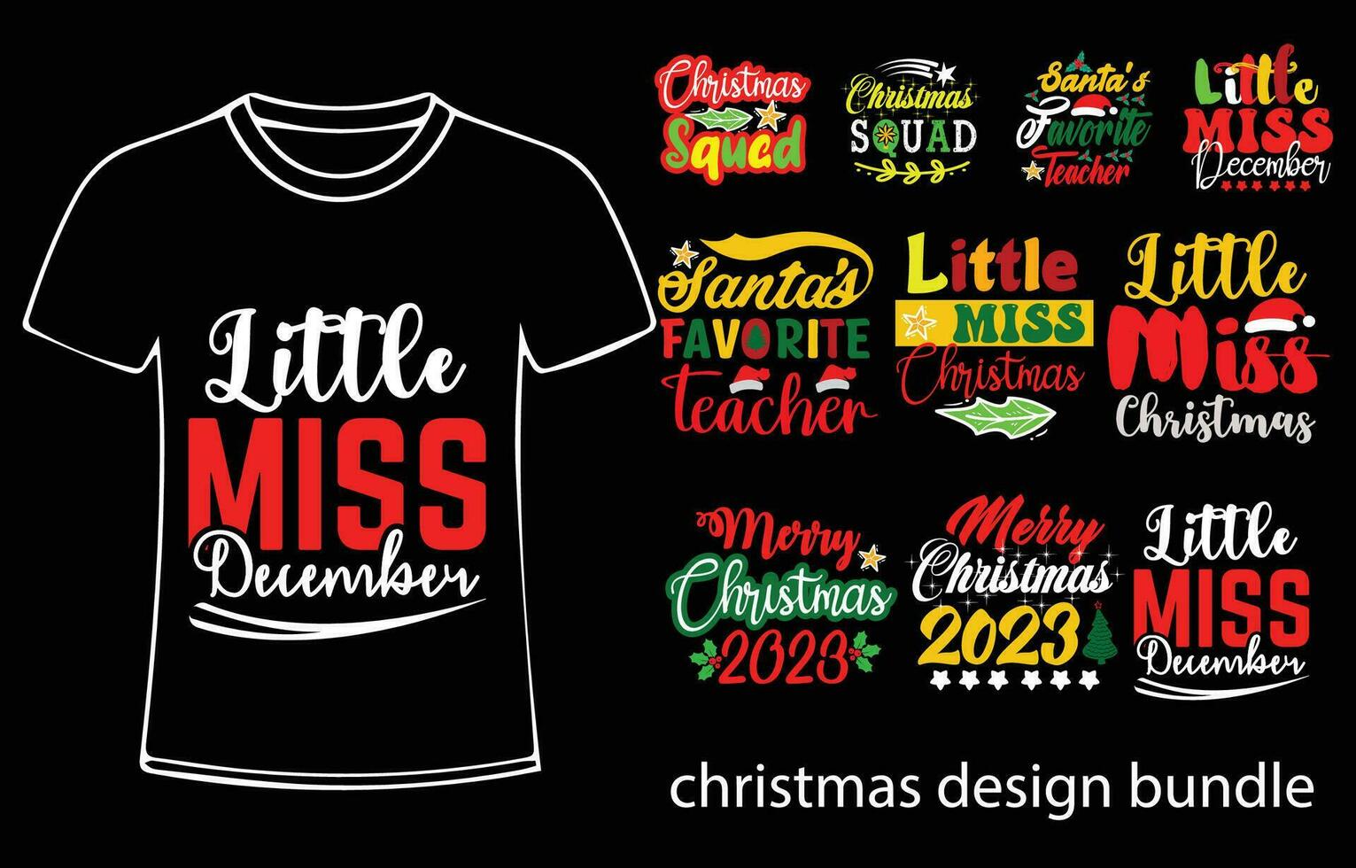 Christmas quote new trendy design for t-shirt, cards, frame artwork, bags, mugs, stickers, tumblers, phone cases, print etc. vector