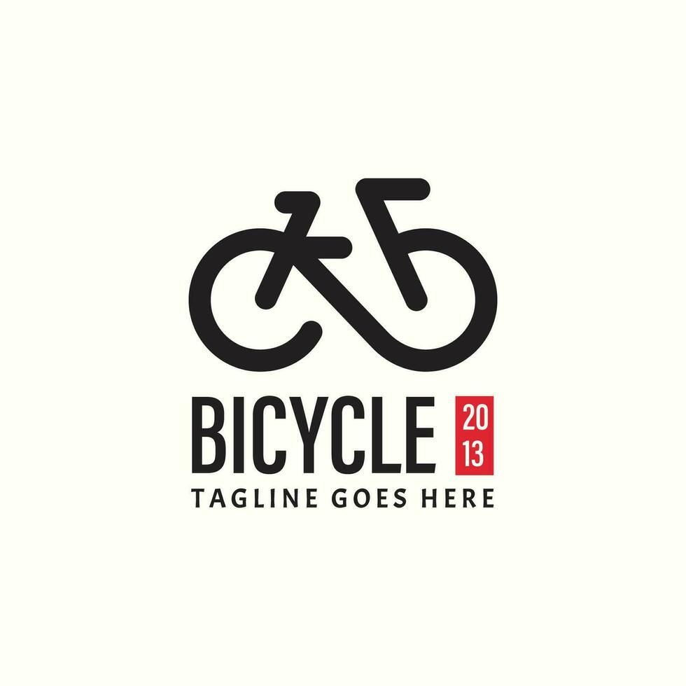 Vector bicycle logo template design