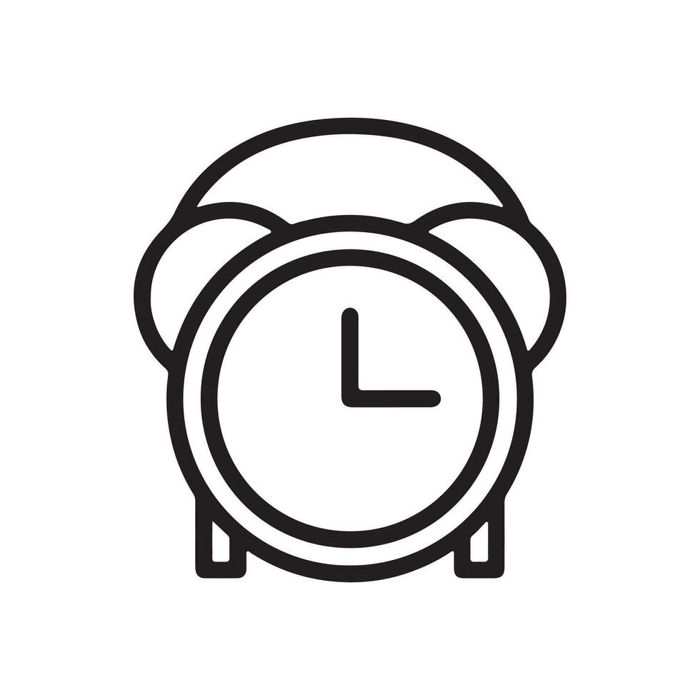 Time and Clock icon. Hour, Watch and Date linear icons. Time management and Timer black outline vector signs and symbols.