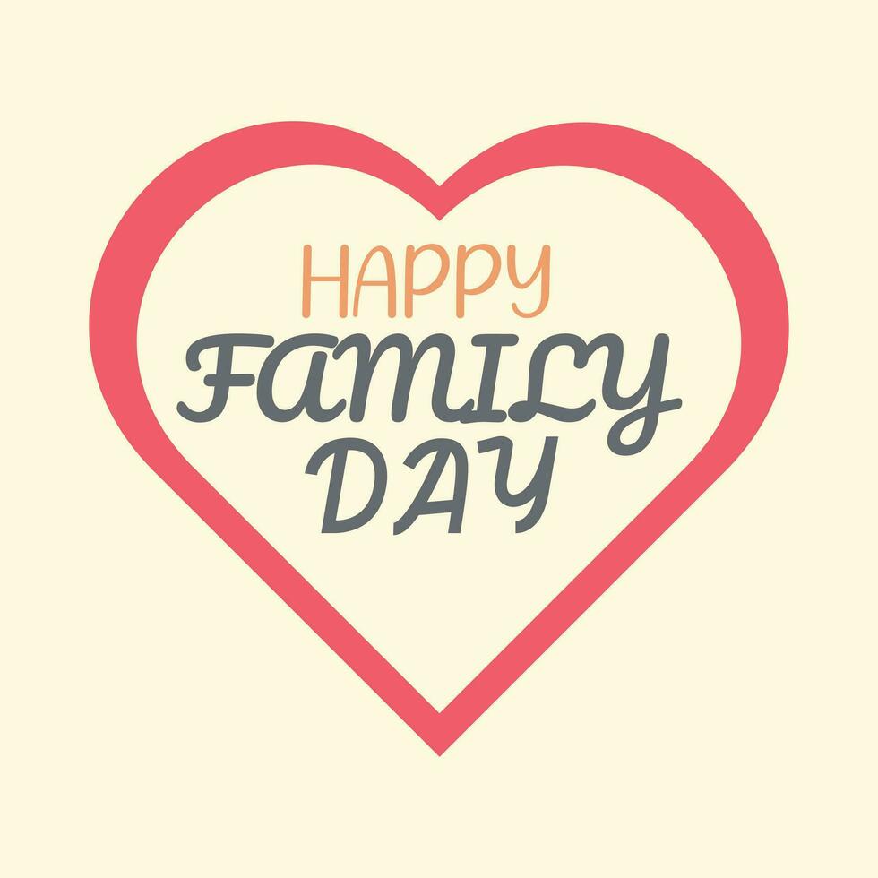 A family happy day logo vector of love for parents and kids.