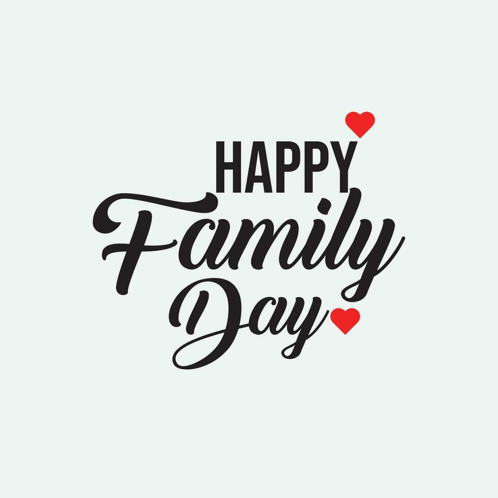 Happy Family Day Logo Vector
