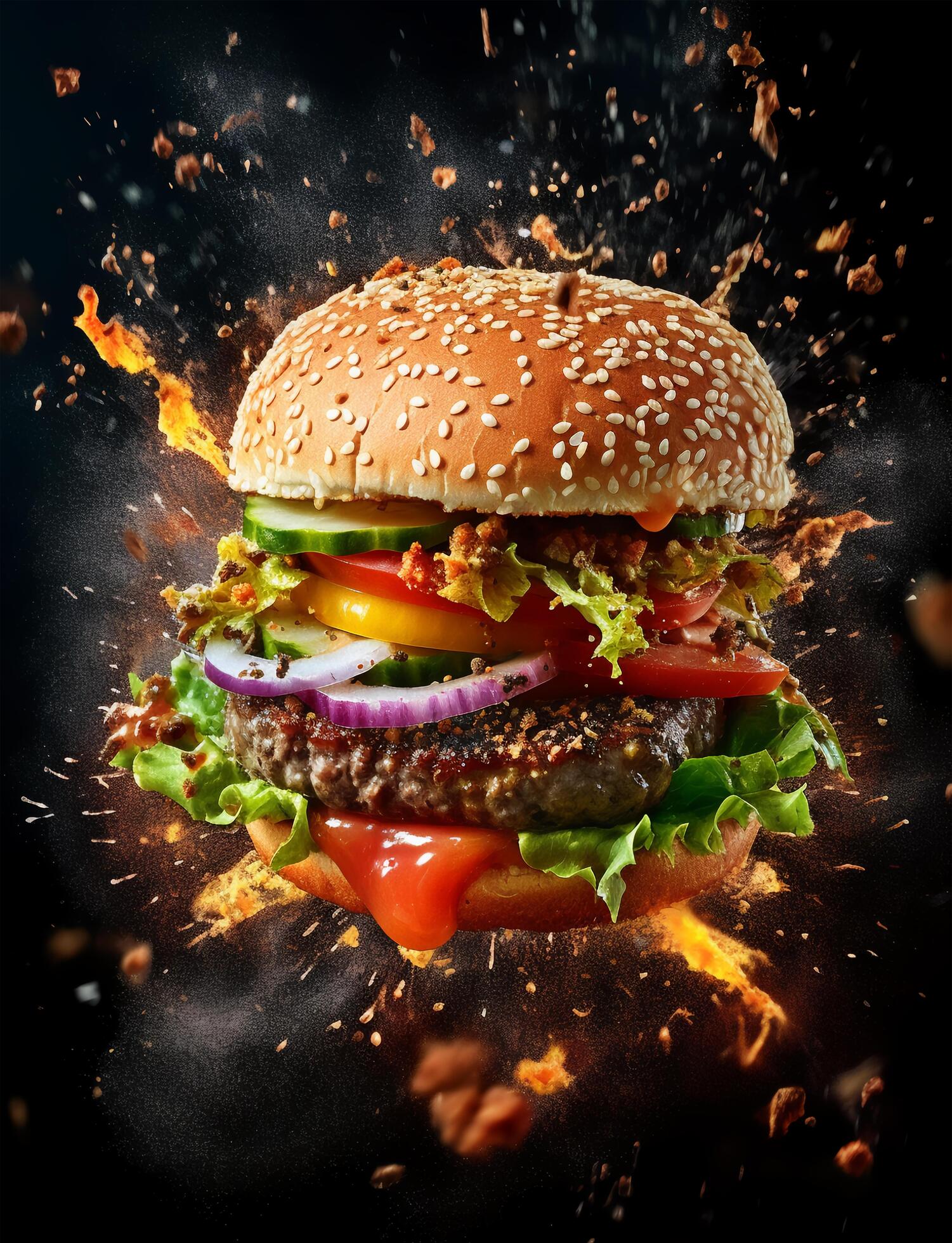 Delicious Burger Full HD Fast Food 27254408 PNG 59 OFF