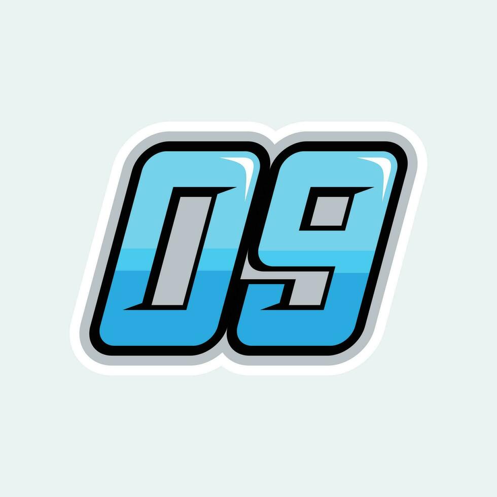 09 race number vector