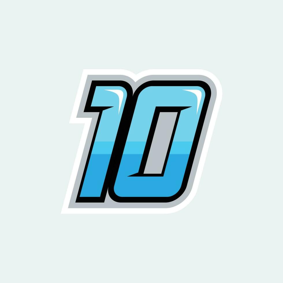 10 race number vector