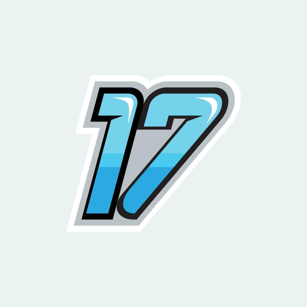 17 race number vector