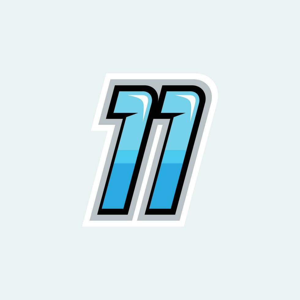 11 race number vector