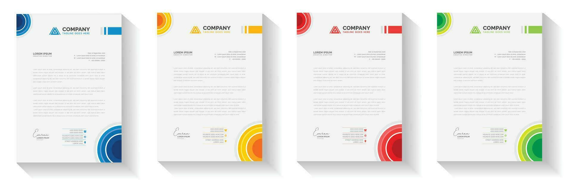 modern creative Clean letterhead flyer corporate business proposal official minimal  abstract professional informative newsletter magazine poster brochure design standard color bundle with logo. vector